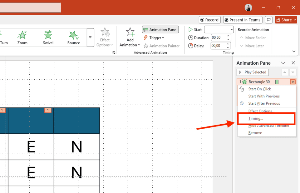 Các bước làm trò chơi ô chữ trên PowerPoint chuyên nghiệp