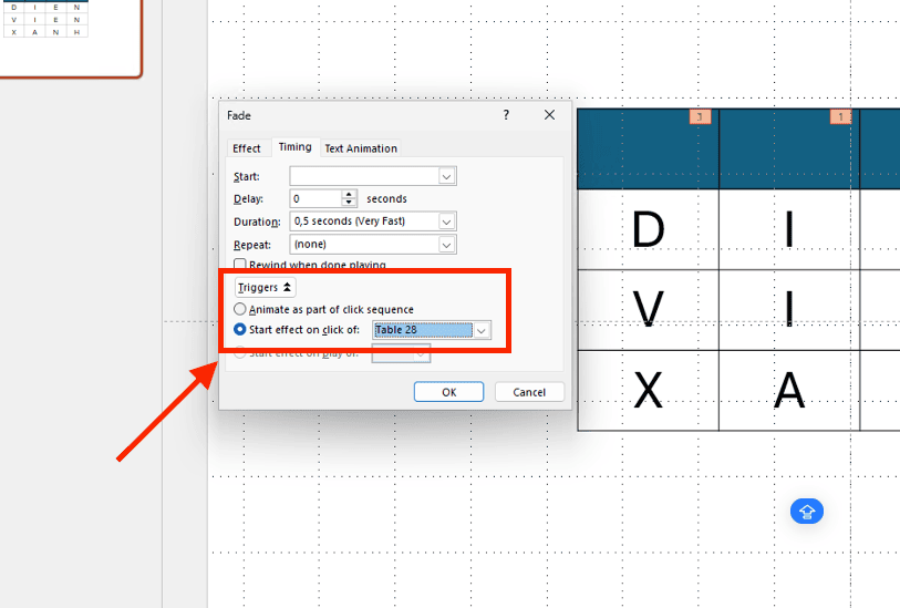 Các bước làm trò chơi ô chữ trên PowerPoint chuyên nghiệp