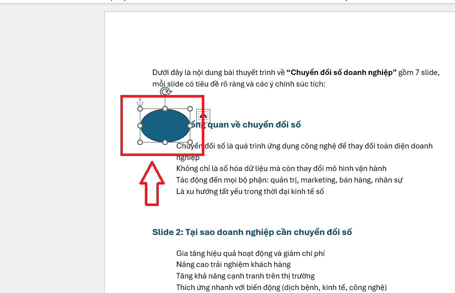Khoanh tròn chữ trong Word bằng công cụ Shapes