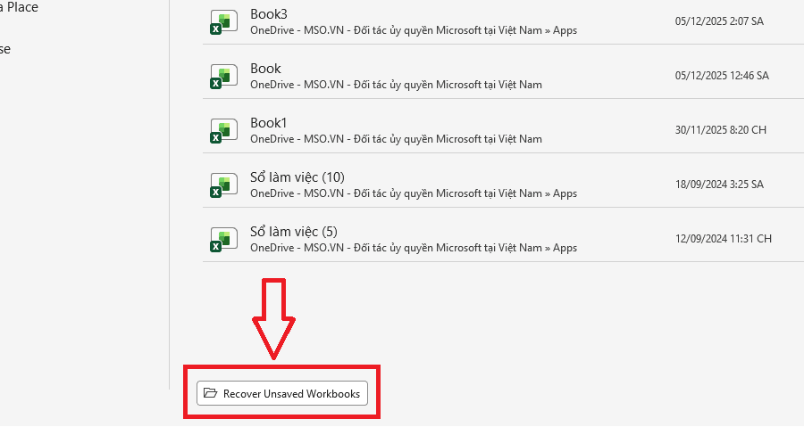 Khôi phục file Excel bị lỗi Corrupt qua tính năng AutoRecover