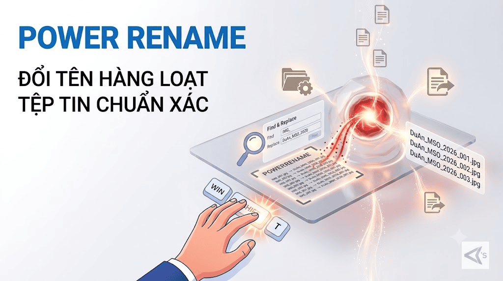 Power Rename đổi tên hàng loạt tệp tin chuẩn xác