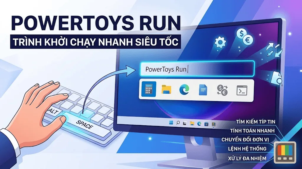 PowerToys Run trình khởi chạy nhanh siêu tốc