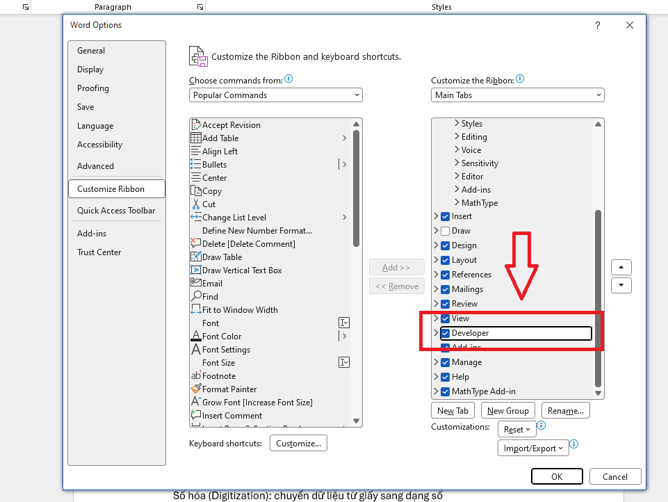 XML Mapping trong Microsoft Word