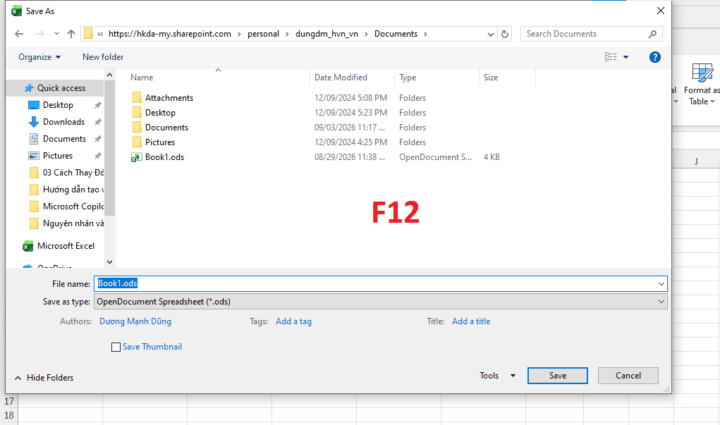 Chuyển đổi định dạng file sang dạng Nhị phân (.XLSB)