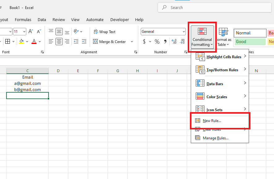 Tự động tô màu ô trống bằng Conditional Formatting (Định dạng có điều kiện)