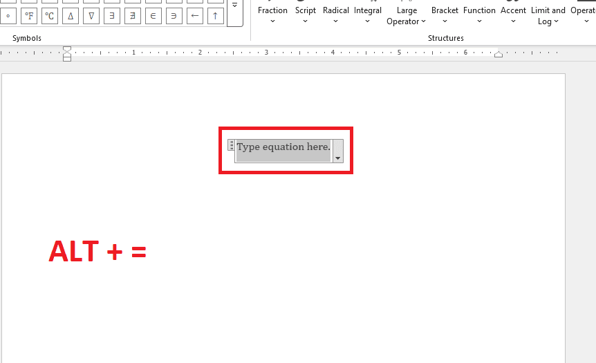 Các phím tắt và mã lệnh gõ tắt công thức toán trong Word