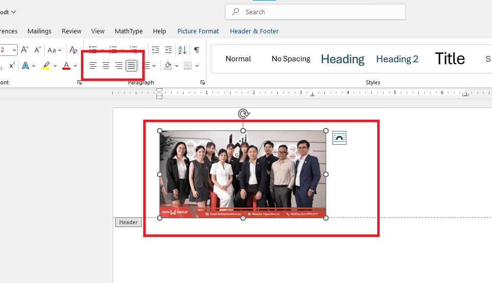 Thao tác tạo Header and Footer tùy chỉnh tự do
