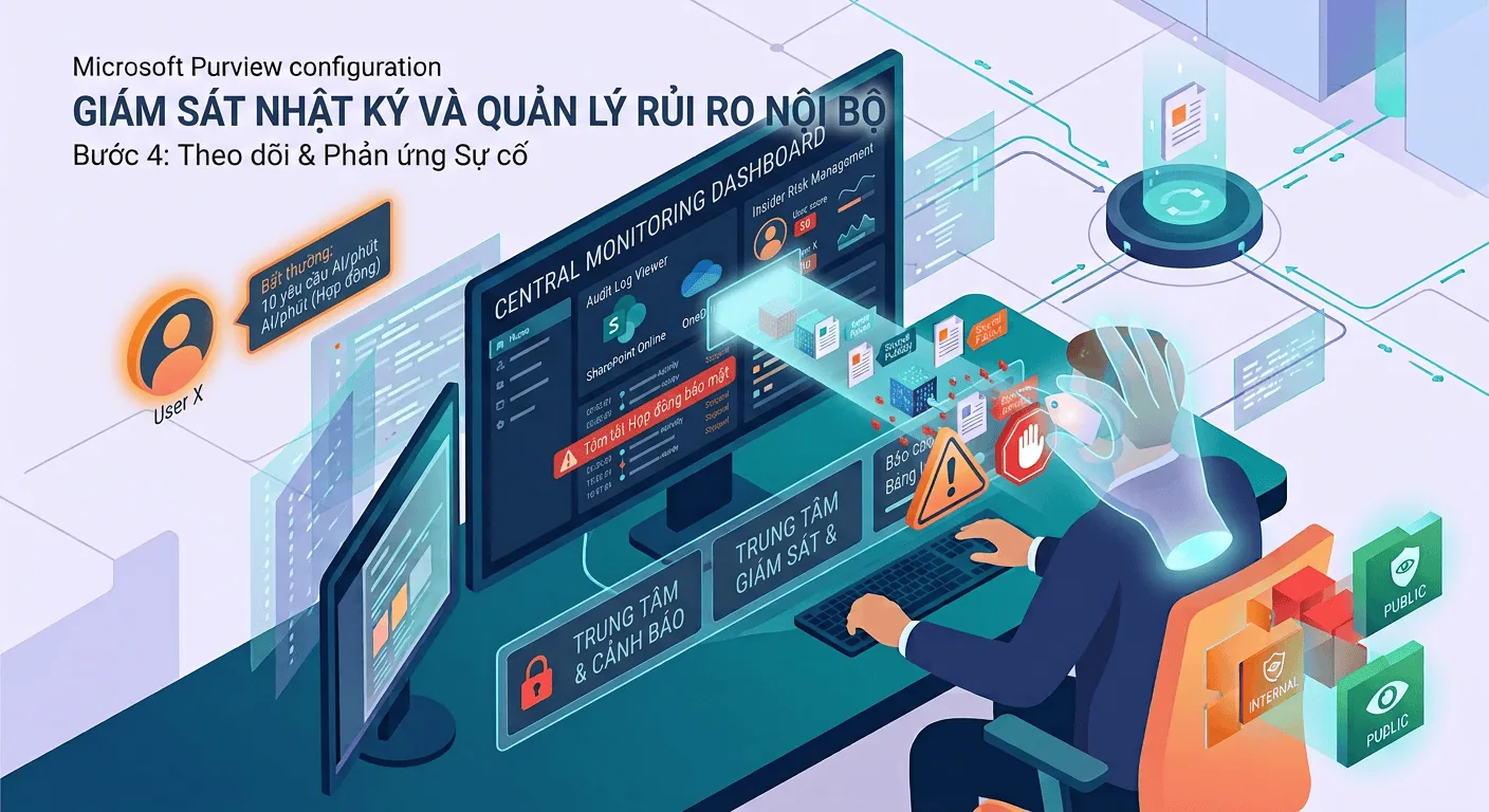 Giám sát nhật ký hoạt động qua Audit Log và Insider Risk Management