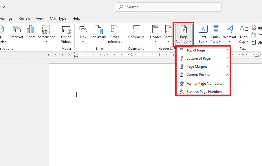 Chèn số trang (Page Number) vào Header hoặc Footer
